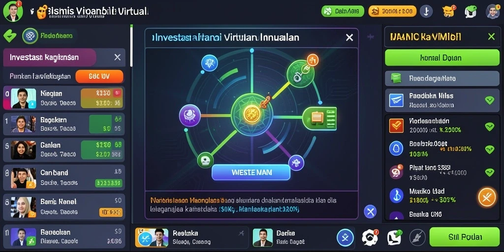 Tampilan antarmuka permainan yang menarik.
