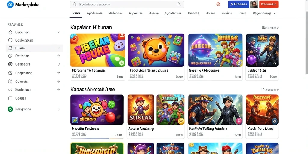 Tampilan awal game yang menarik dengan karakter yang keren.