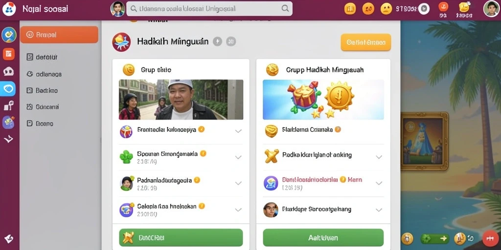 Tampilan awal yang menarik dan mudah dinavigasi.