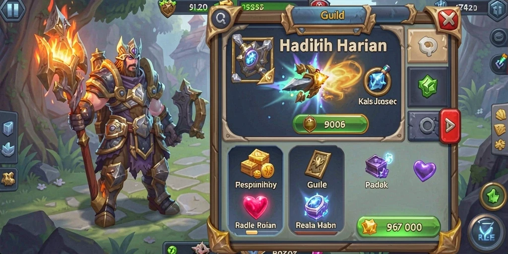 Layar awal ZK3 dengan desain yang menarik.